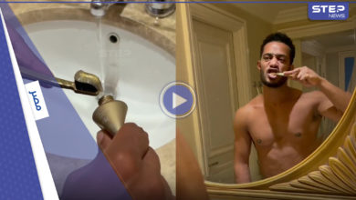 بالفيديو: محمد رمضان يستخدم معجون أسنان من الذهب عيار 24 محمد رمضان