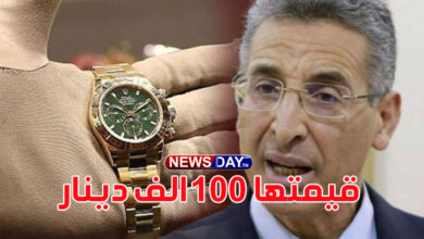 عاجل: بالفيديو .. دولة خليجية تهدي ساعة يدوية قيمتها 100 الف دينار لتوفيق شرف الدين ( فيديو) ساعة-لوزير-الداخلية