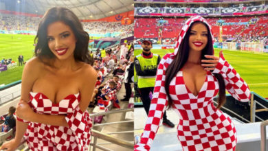 هذا ماحصل للمشجعة الكرواتية بعد خسارة منتخبها امام الارجنتين ( فيديو) المشجعة الكرواتية